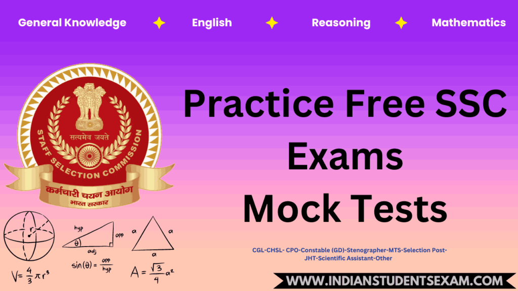 SSC Exam Mock Tests & PYQ Practice - Ace Your Exam!